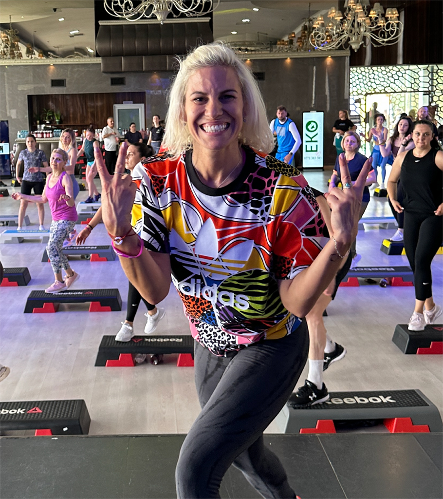 Kiki Constantinescu - International Fitness Presenter Les Mills Nordic Trainer, Assesor and PresenterMaster Trainer Move OnWorldClass Romania Group Fitness Instructor